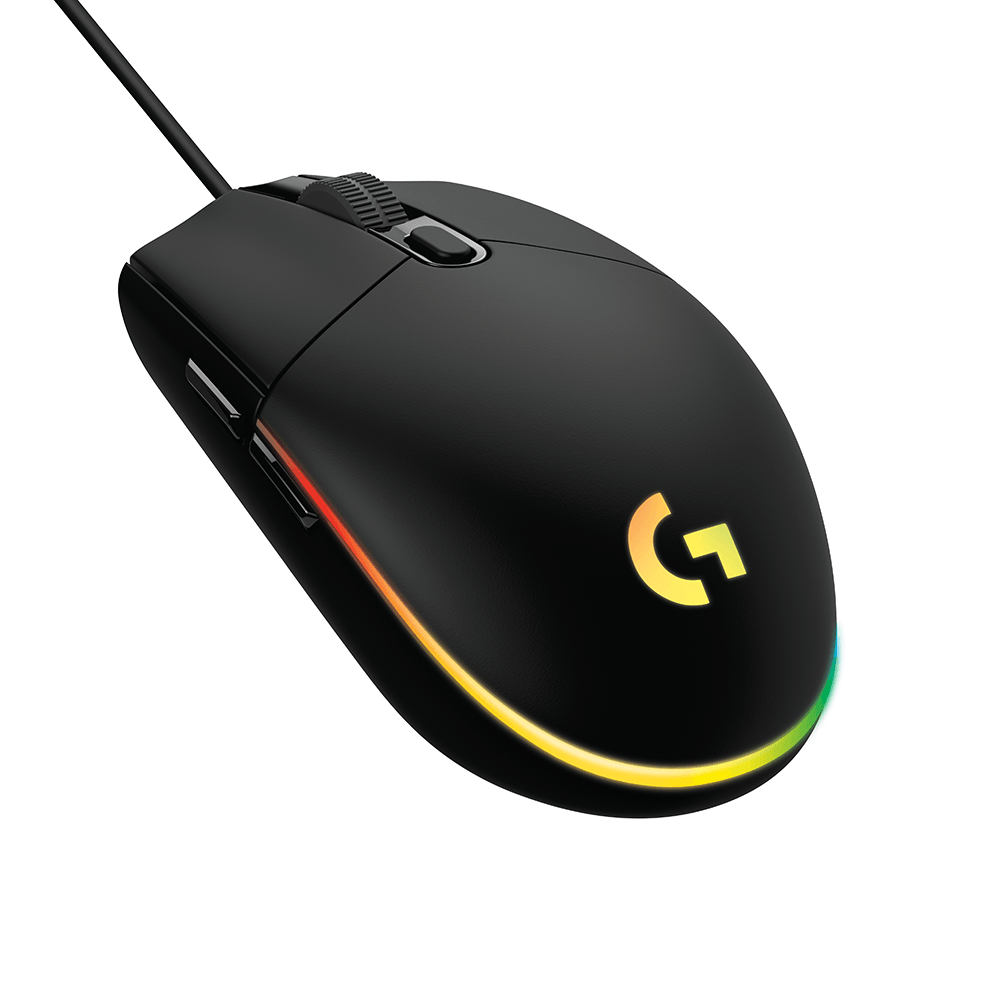 Mouse Logitech G203 LIGHTSYNC RGB para jogos de 6 botões, 200 - 8.000 DPI | Preto