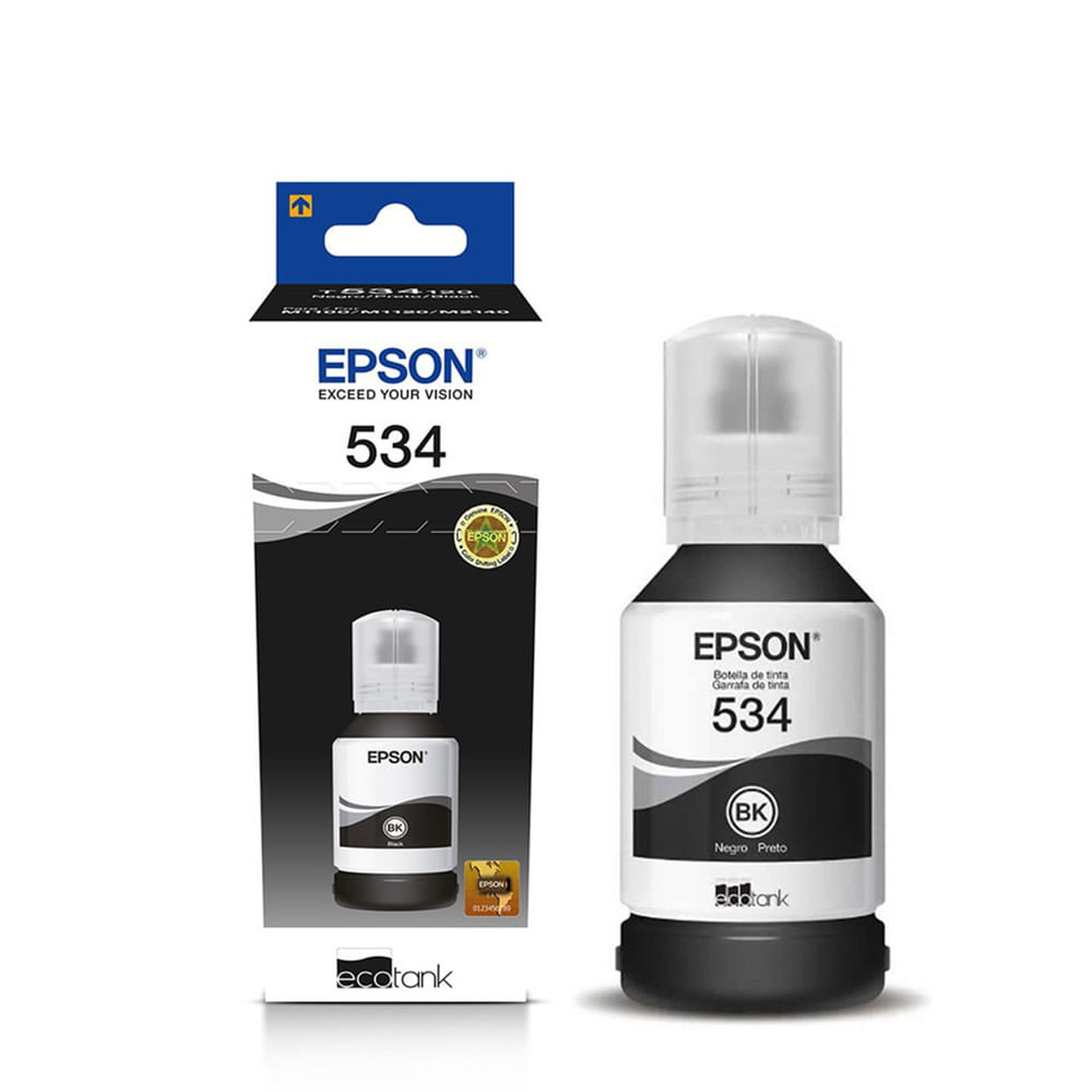 Garrafa de Tinta Epson T534 | Preta