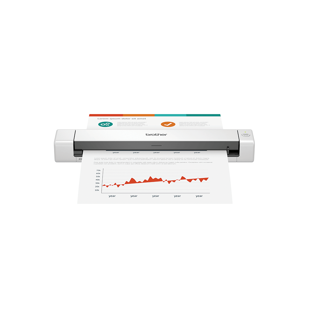 Scanner Portátil Brother DS640, USB Branco | 127V