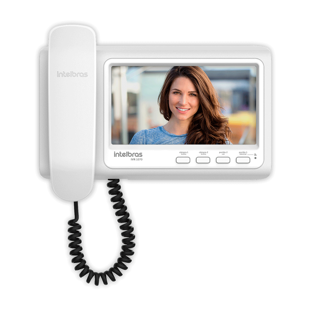 Vídeo Porteiro Intelbras IVR 1070 HS | BRANCO/PRETO