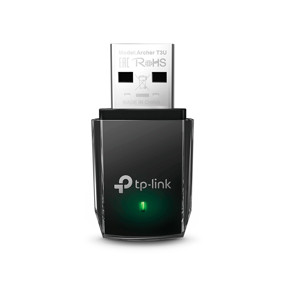 Adaptador USB Wireless TP-Link Mini MU-MIMO AC1300 - Archer T3U V1 | Preto
