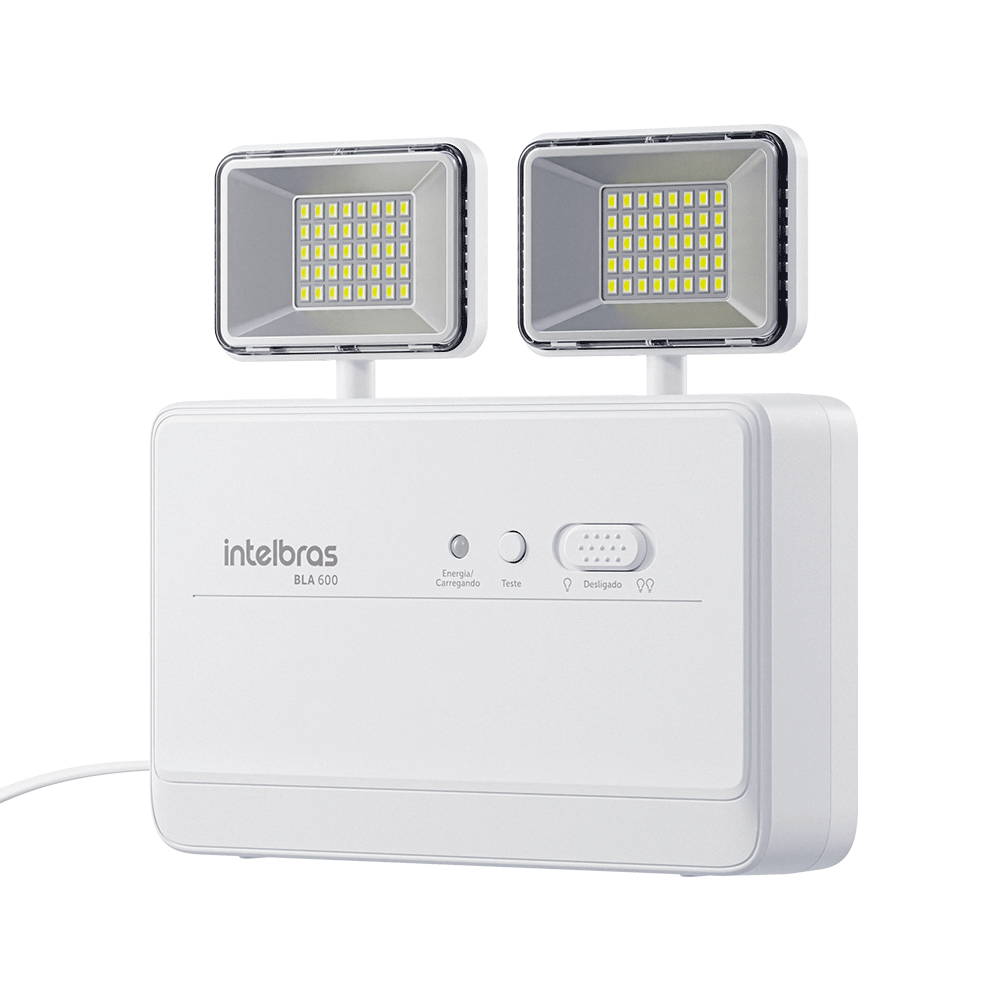 Bloco de Iluminação de Emergência Intelbras Autônomo BLA 600 | Branco