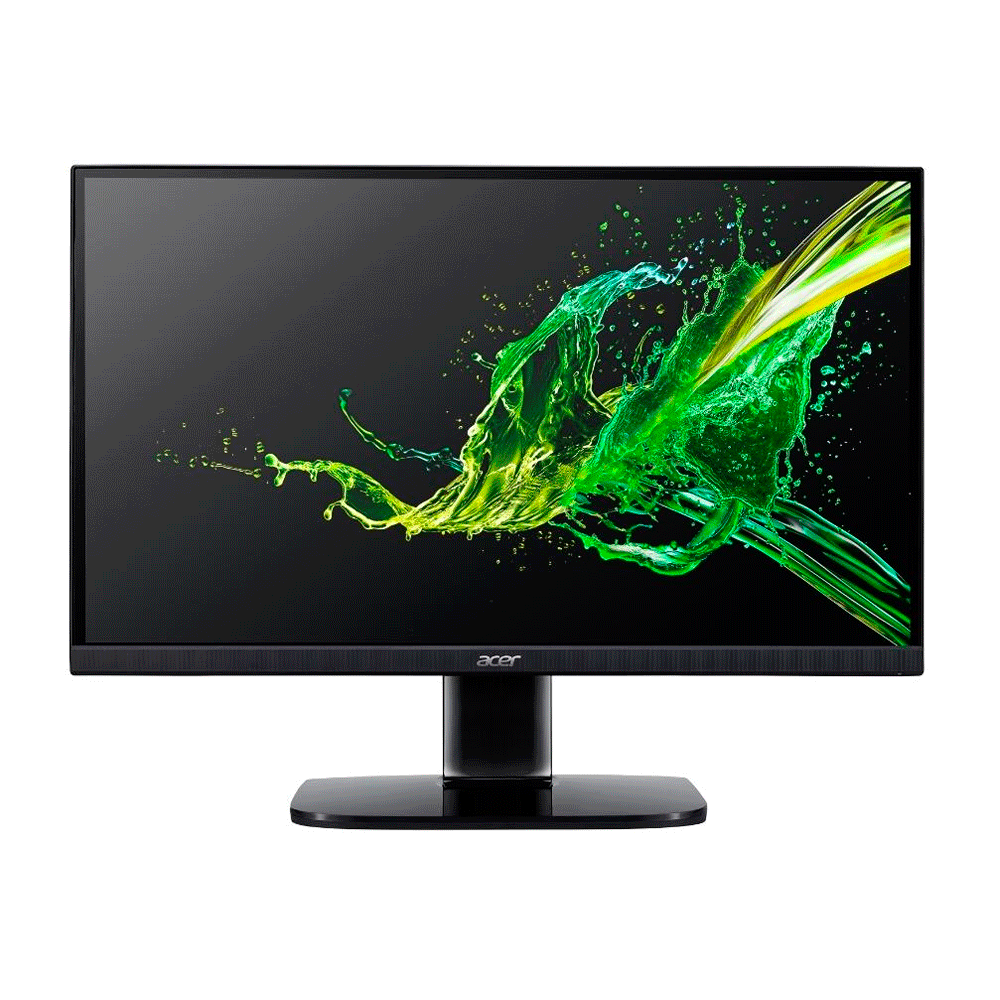 Monitor Acer 23.8 Zero Frame, LED VA, FHD, Até 100Hz, 1ms, VRB, AMD Radeon FreeSync, 1x VGA, 1x HDMI -KA242Y Hbi | Preto