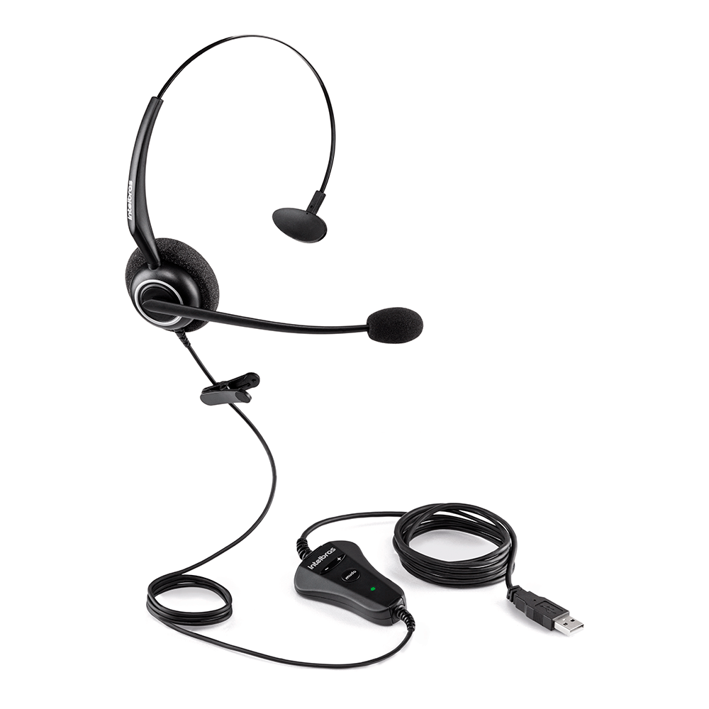 Headset Fone Intelbras CHS55 USB | Preto