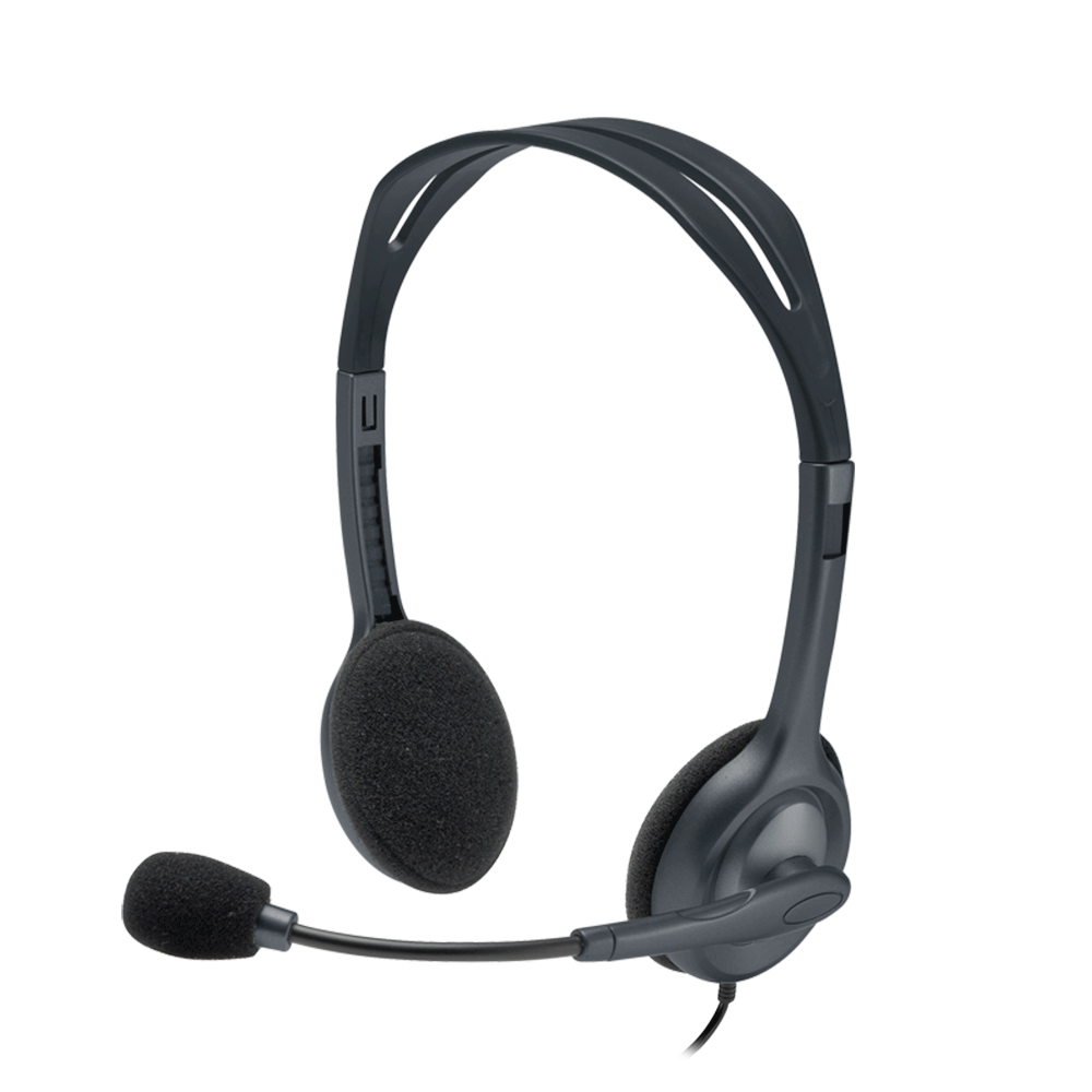 Headset Logitech H111 Estéreo, Conector de áudio de 3,5 mm | Cinza