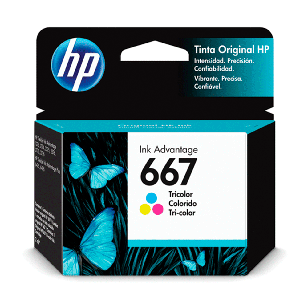 Cartucho de Tinta HP 667 Colorido Advantage Original | Tinta Colorida