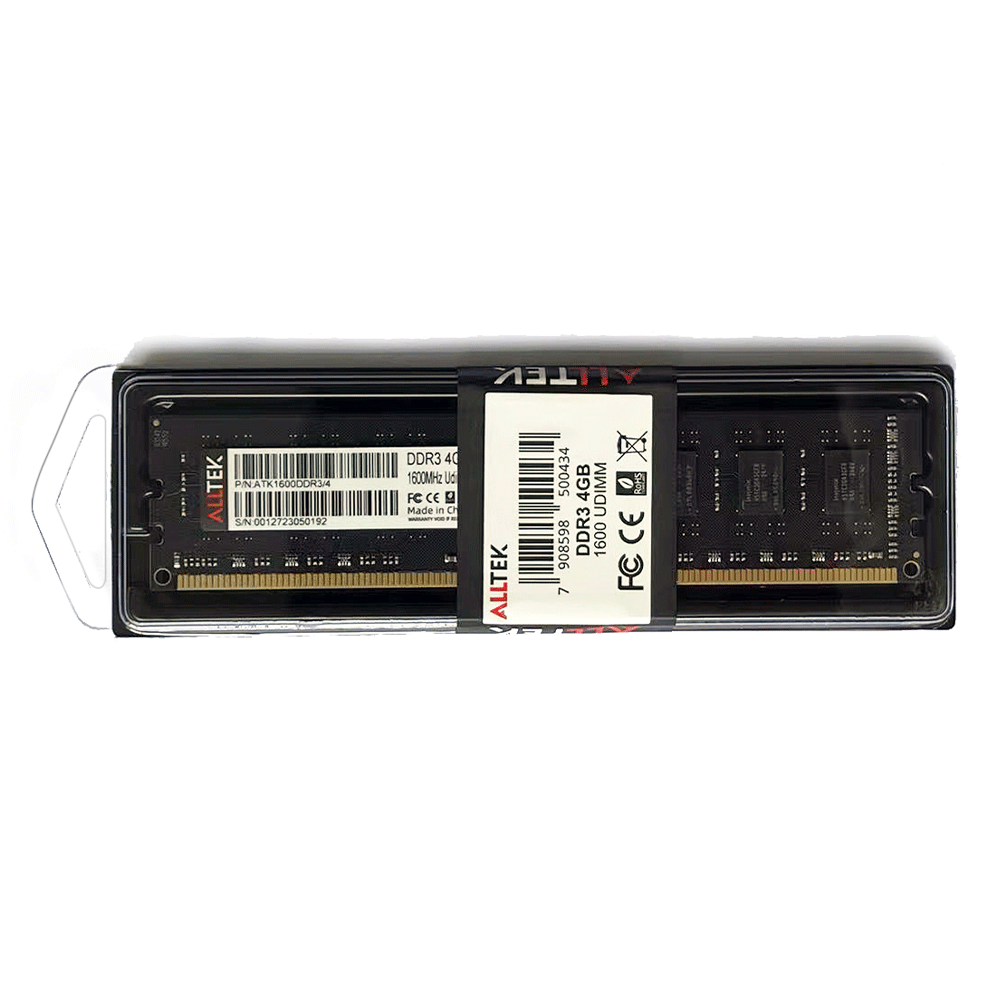 Memória Alltek, 4GB, 1600MHz, DDR3, CL11 - ATK1600DDR3/4