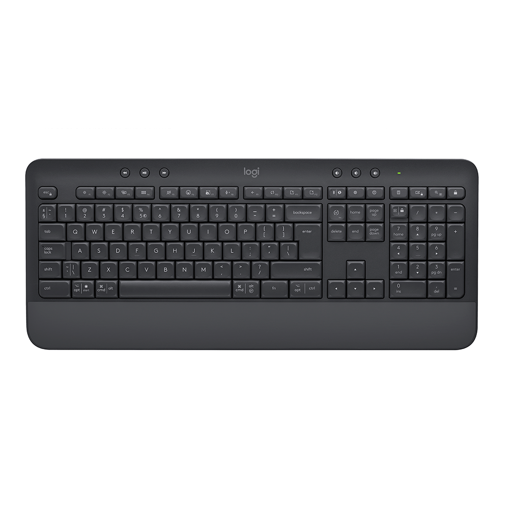 Teclado Logitech Signature K650 Sem Fio, Bluetooth | Grafite