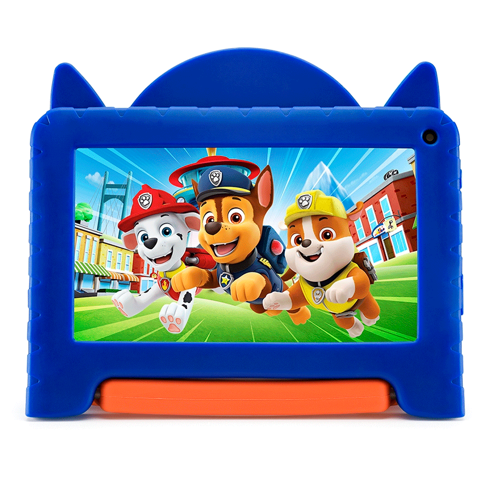 Tablet Multilaser Patrulha Canina Chase, Tela 7, Wi-Fi, 2GB Ram, 32GB Armazenamento Interno, Android 13, QuadCore, Bluetooth - NB403 | Preto