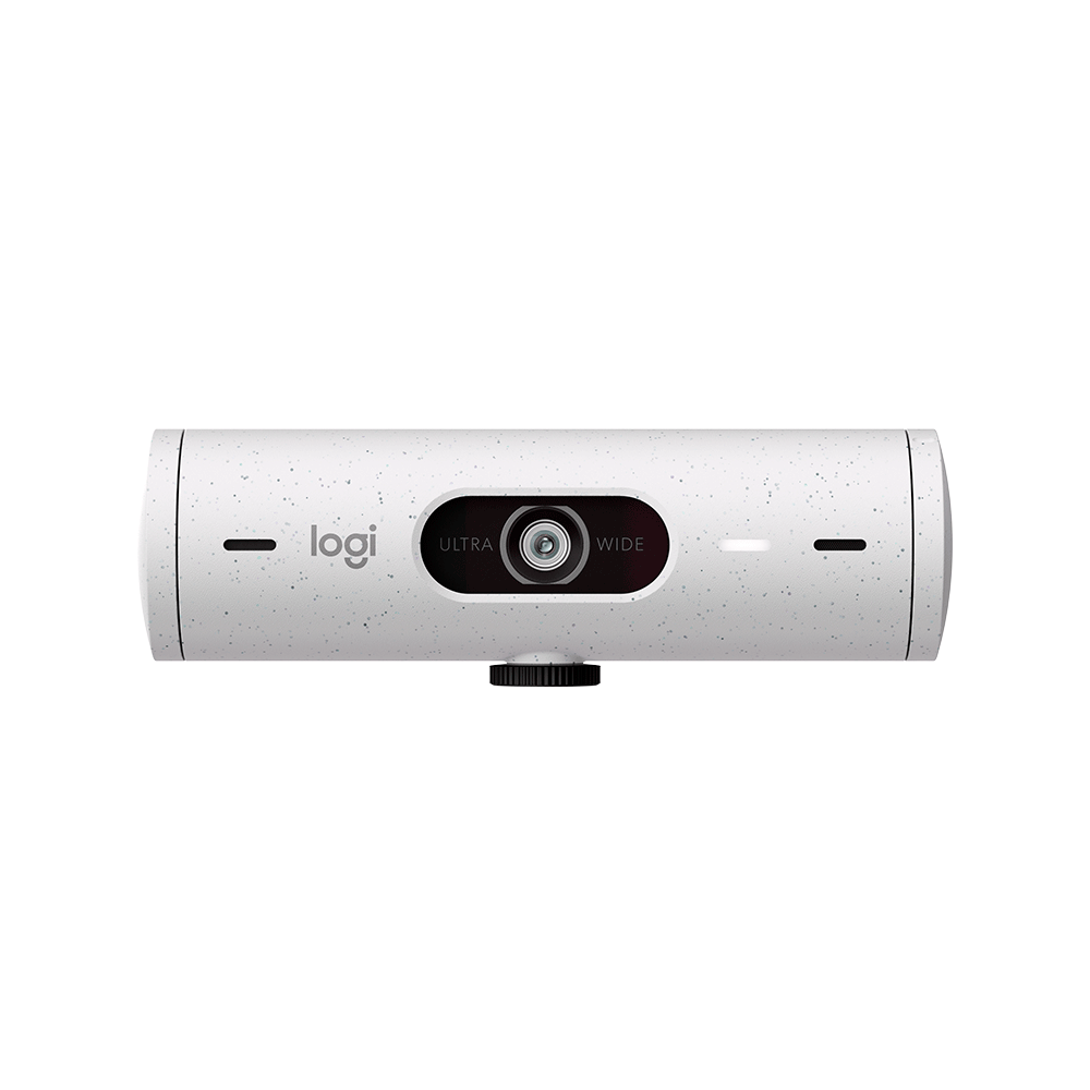Webcam Logitech Brio 500 Full HD, 1080p, 60 FPS, USB-C, Microfone Integrado | Branco