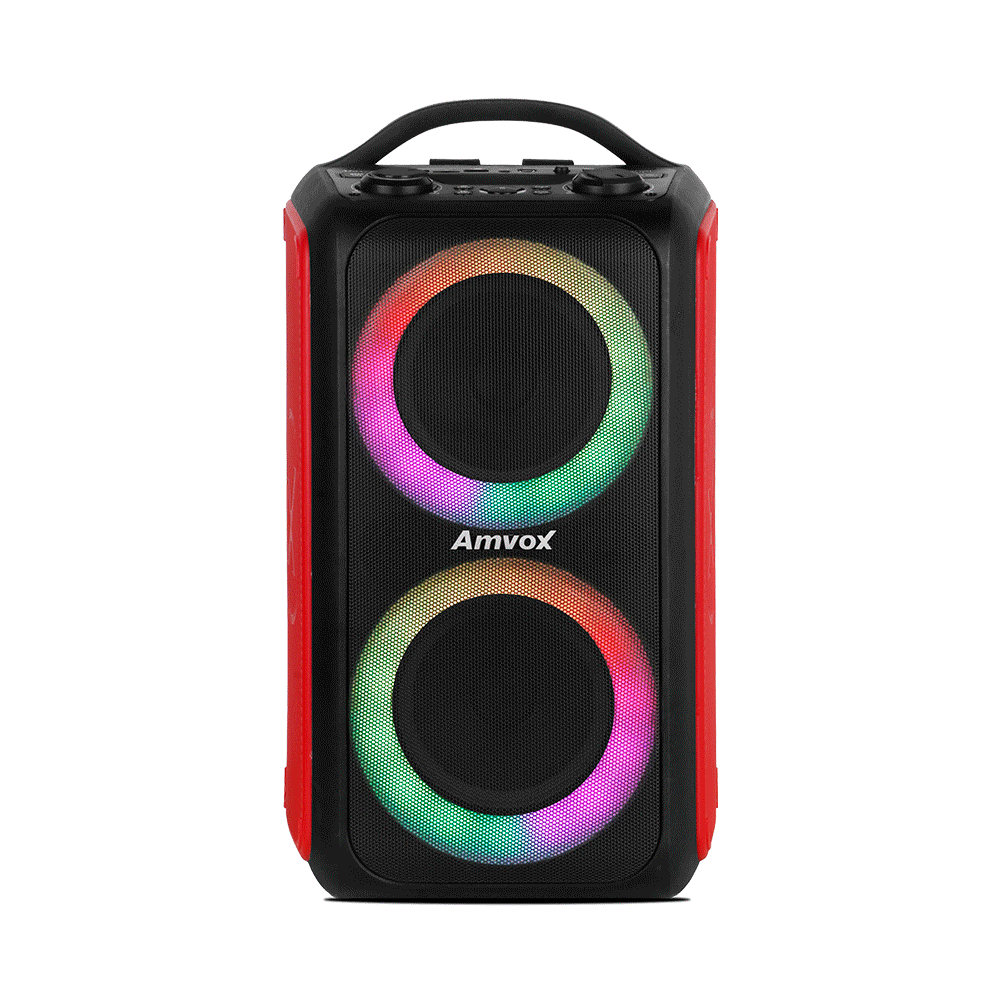 Caixa Amplificada Amvox 600W ACA 600 BAGVOX | Vermelho