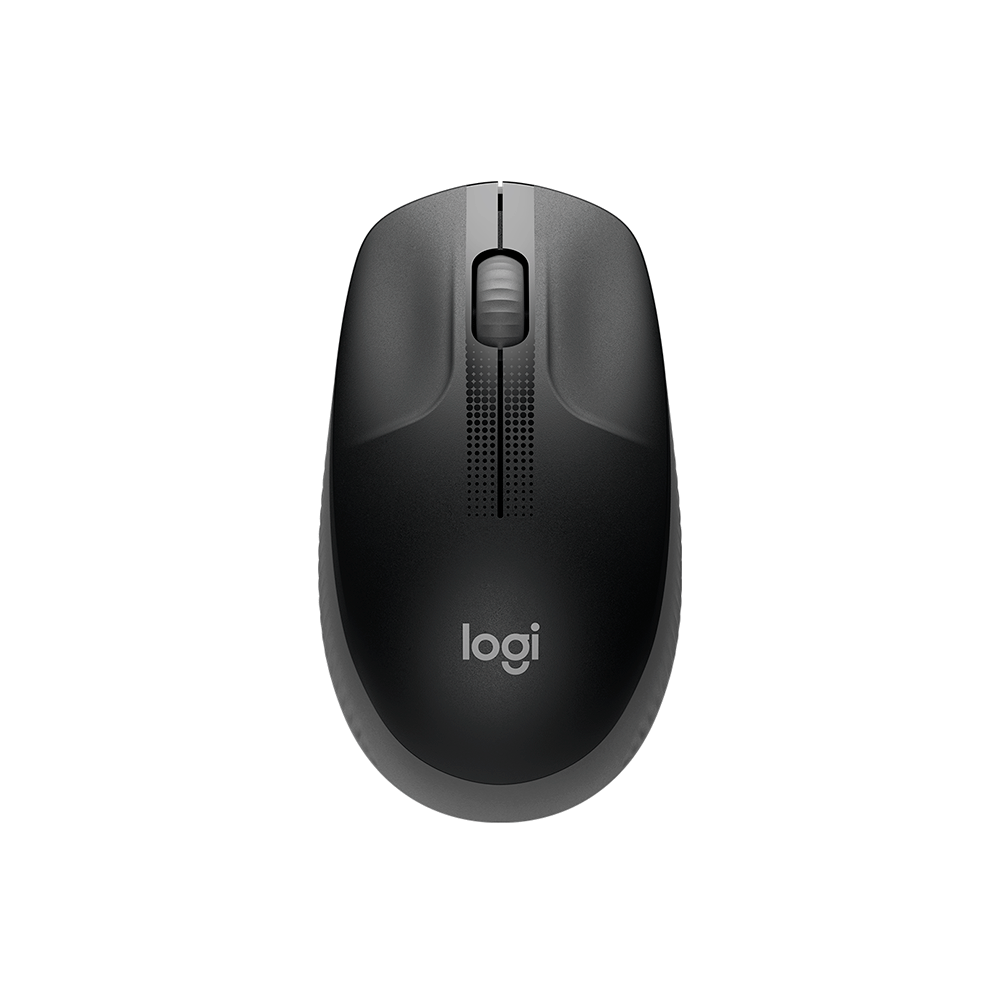 Mouse Sem Fio Logitech M190 | Cinza / Preto
