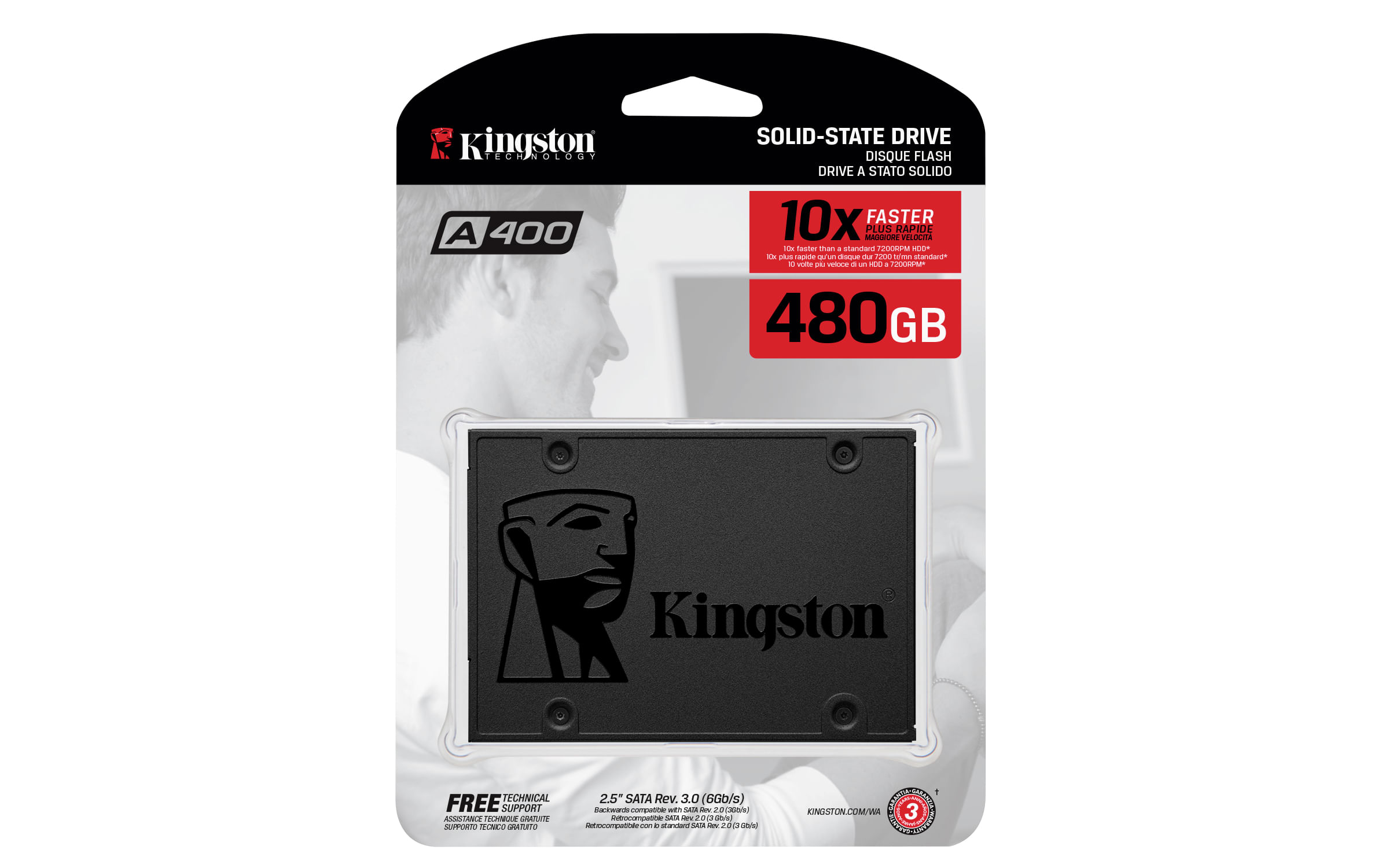 SSD Kingston 480GB SA400S37 | 480 GB