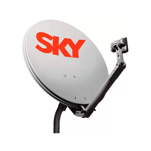 Antena Vivensis Parabólica 60cm Banda KU e 5G Externa, Sem Receptor | Cinza