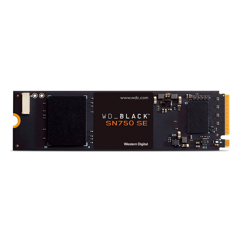 SSD WD Black 500GB SE PCIe® Gen4, Leitura Sequencial até 3.600 MB/s - SN750