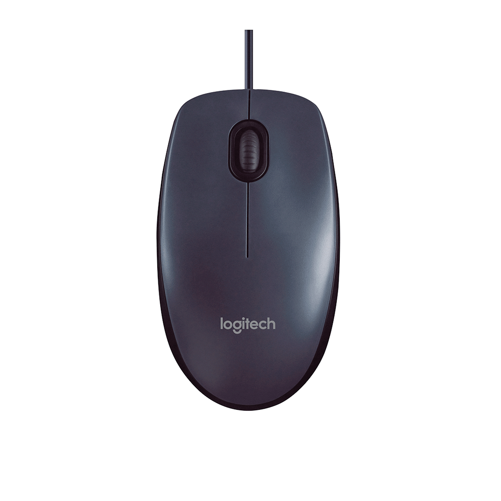 Mouse Logitech M100, 1.000 DPI | Cinza/Preto