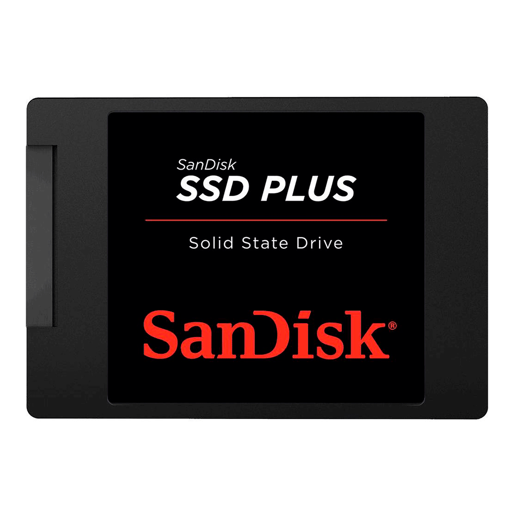 SSD Sandisk Plus 480GB, Leitura 535MB/s, Gravação 445MB/s | 480 GB