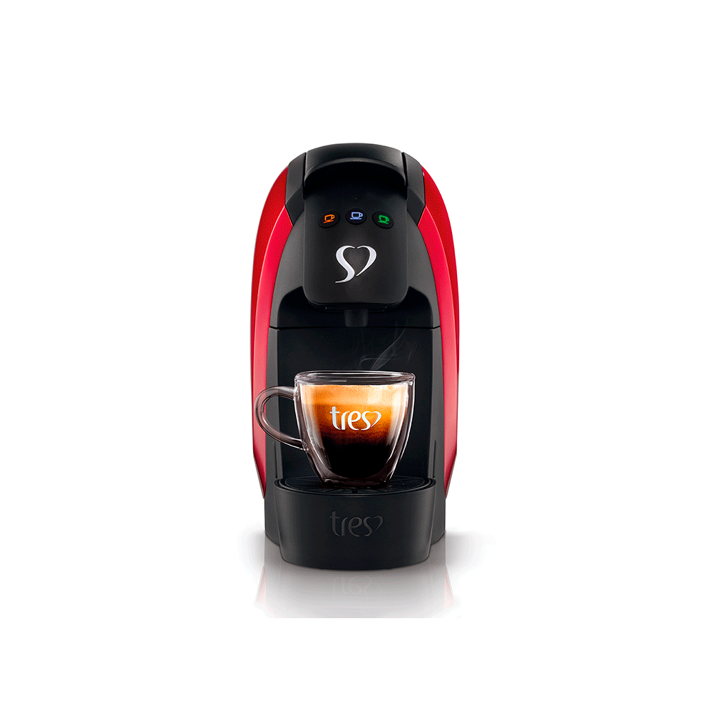 Cafeteira Espresso Três Corações Luna, Multibebidas, Automática | Vermelha