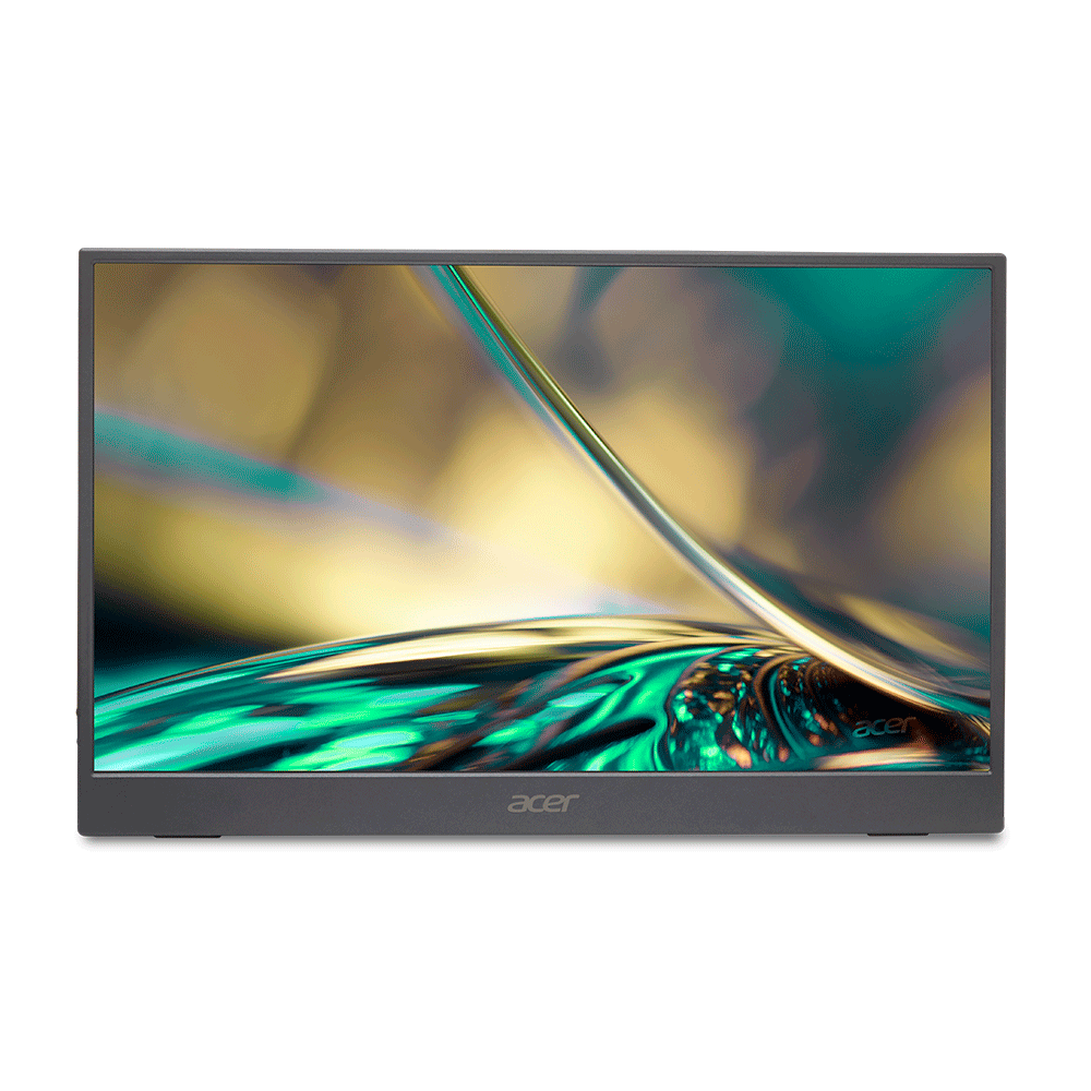 Monitor Acer 15.6, LED IPS, Full HD, 60Hz, 5ms, Adaptive-Sync Support, 1x Mini HDMI 2x USB Tipo-C 1x Micro-USB - PM161Q Abmiuuzx | Preto