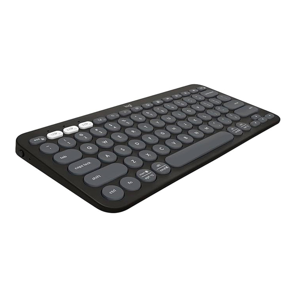 Teclado Logitech Peble Keys 2 K380S Sem Fio, Bluetooth | Grafite