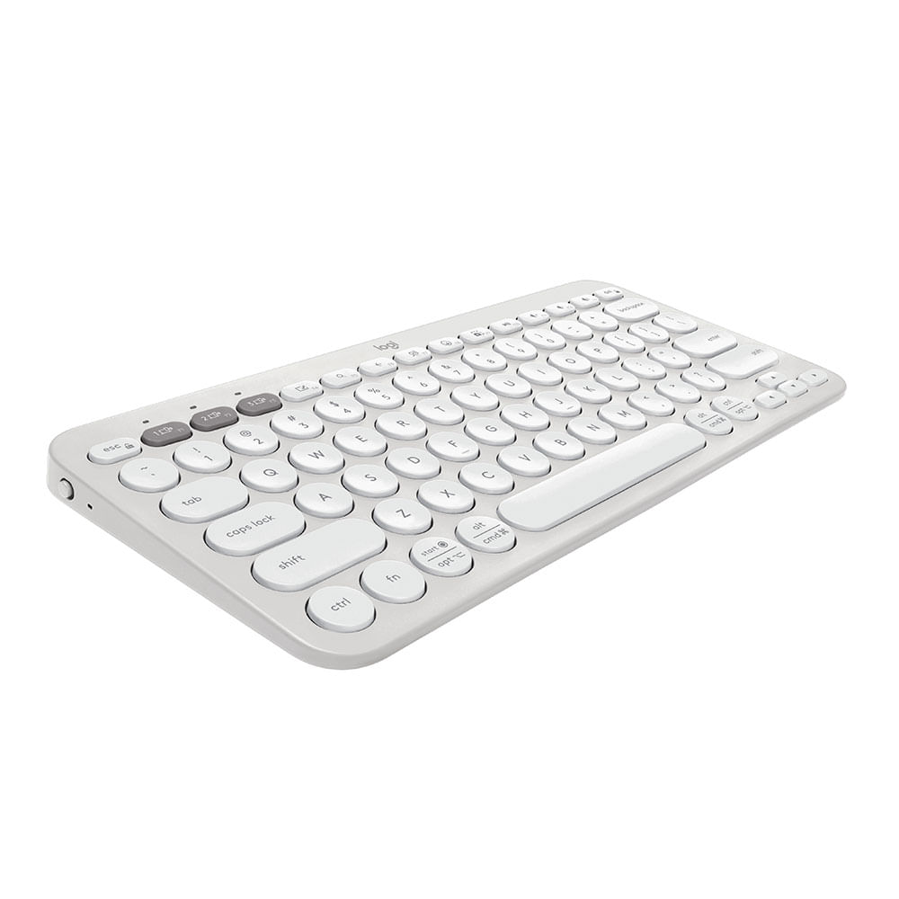 Teclado Logitech Peble Keys 2 K380S Sem Fio, Bluetooth | Branco