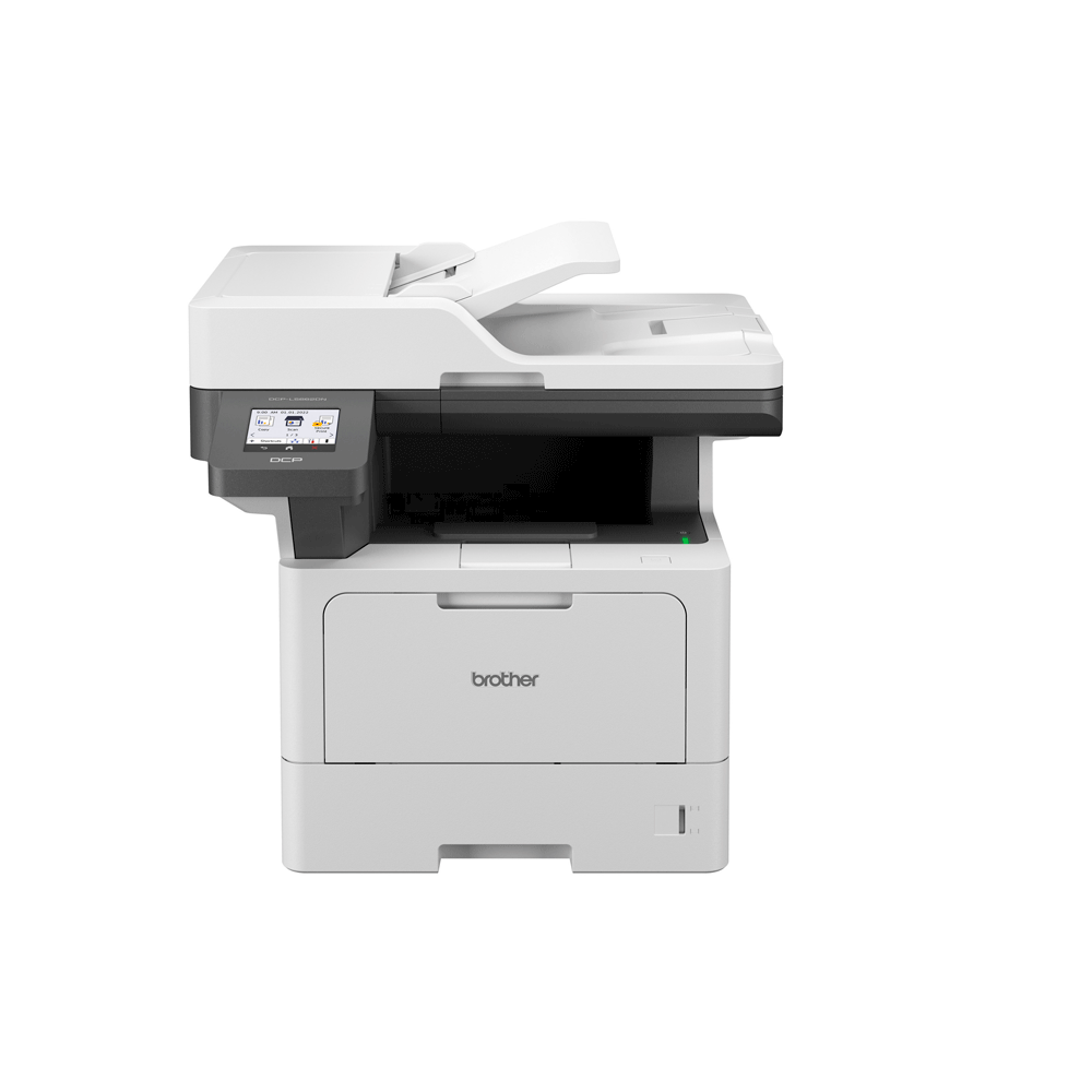 Impressora Multifuncional Brother Laser DCPL5662DN, Monocromática, Impressão Duplex, Conexão Ethernet, Conexão USB | Branco / Cinza