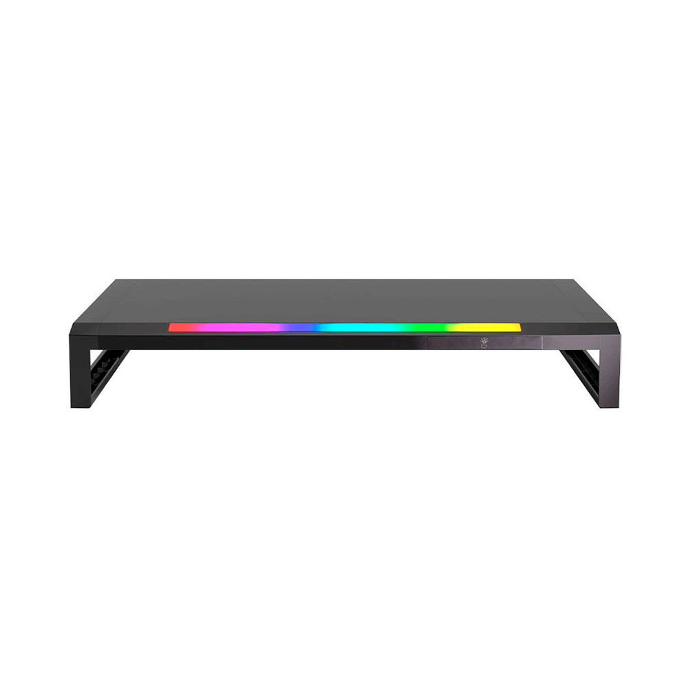 Suporte Iluminado Bright para Monitor, LED com 7 cores, Preto, SMN003 | Preto