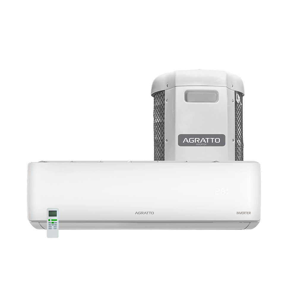 Ar-condicionado Split Hi Wall Agratto LIV TOP Inverter 30.000 BTU's Frio - LCST30F-02I | Branco