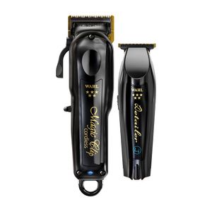 Combo Wahl Clipper com Máquinas de corte e de acabamento Barber Cordless | Preto