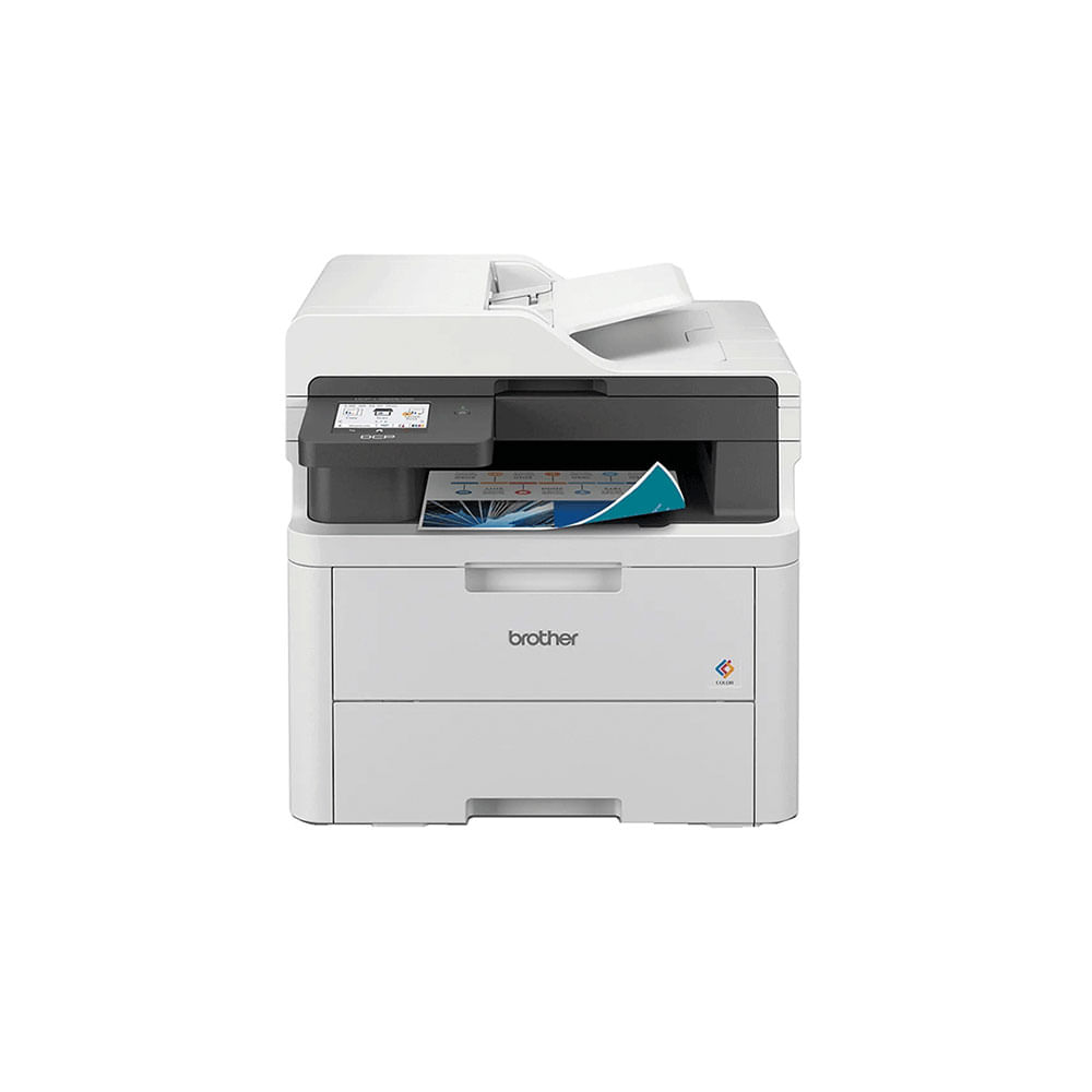 Impressora Multifuncional Brother LED Color DCPL3560CDW, Wi-fi, Porta Ethernet, Conexão USB | Branco / Cinza