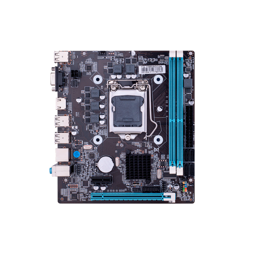 Placa Mãe Huananzhi, Express Chipset Intel HM55, LGA 1156, ATX, DDR3