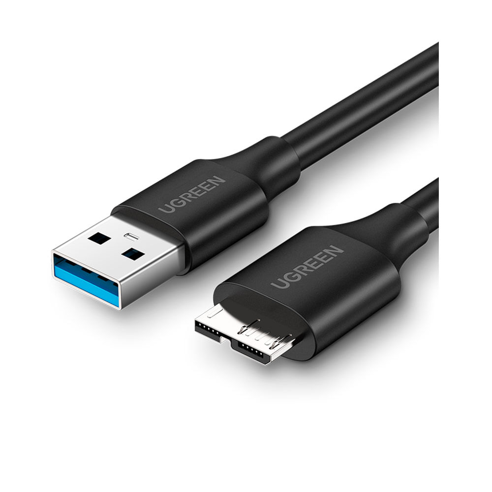 Cabo Ugreen USB Micro USB 3.0, 50cm, US130 | Preto