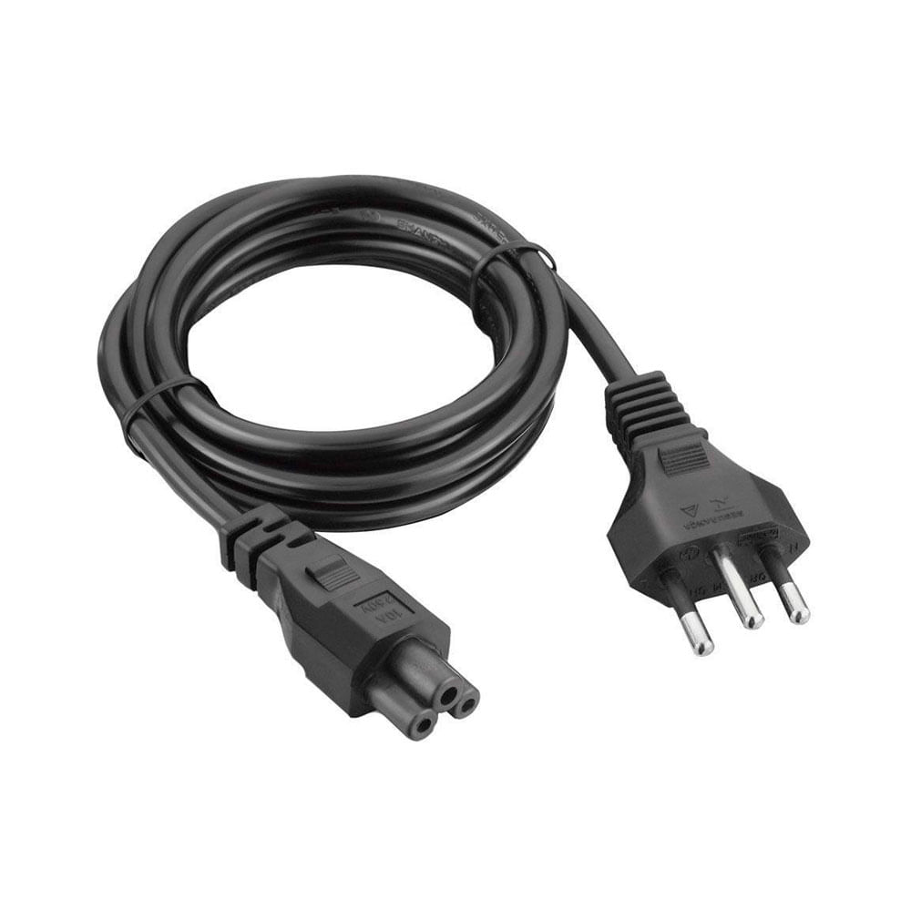 Cabo de força KROSS 1.5M Notebook, Tripolar | Black