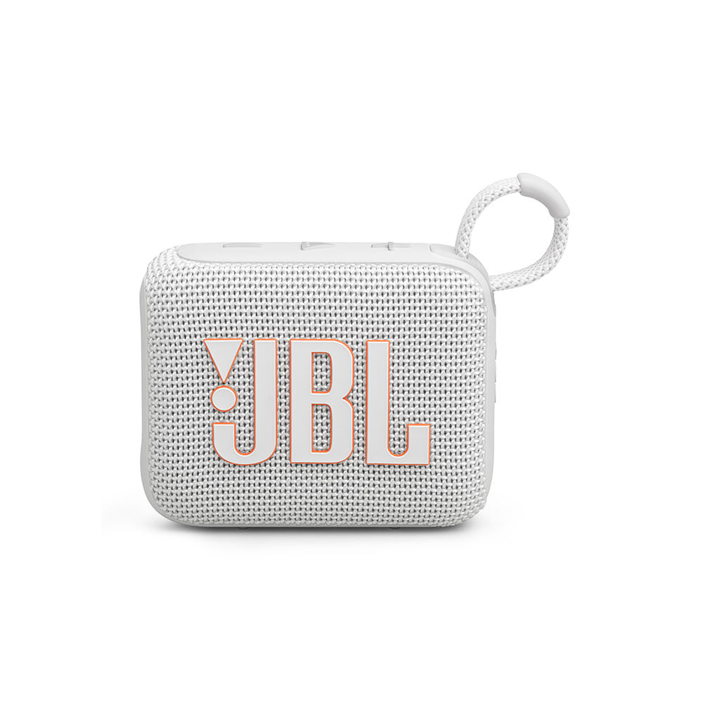 Caixa de Som Bluetooth JBL GO4 IPX7, Potência de 4.2 W RMS, À Prova d'água, Autonomia de até 7 Horas | Branco