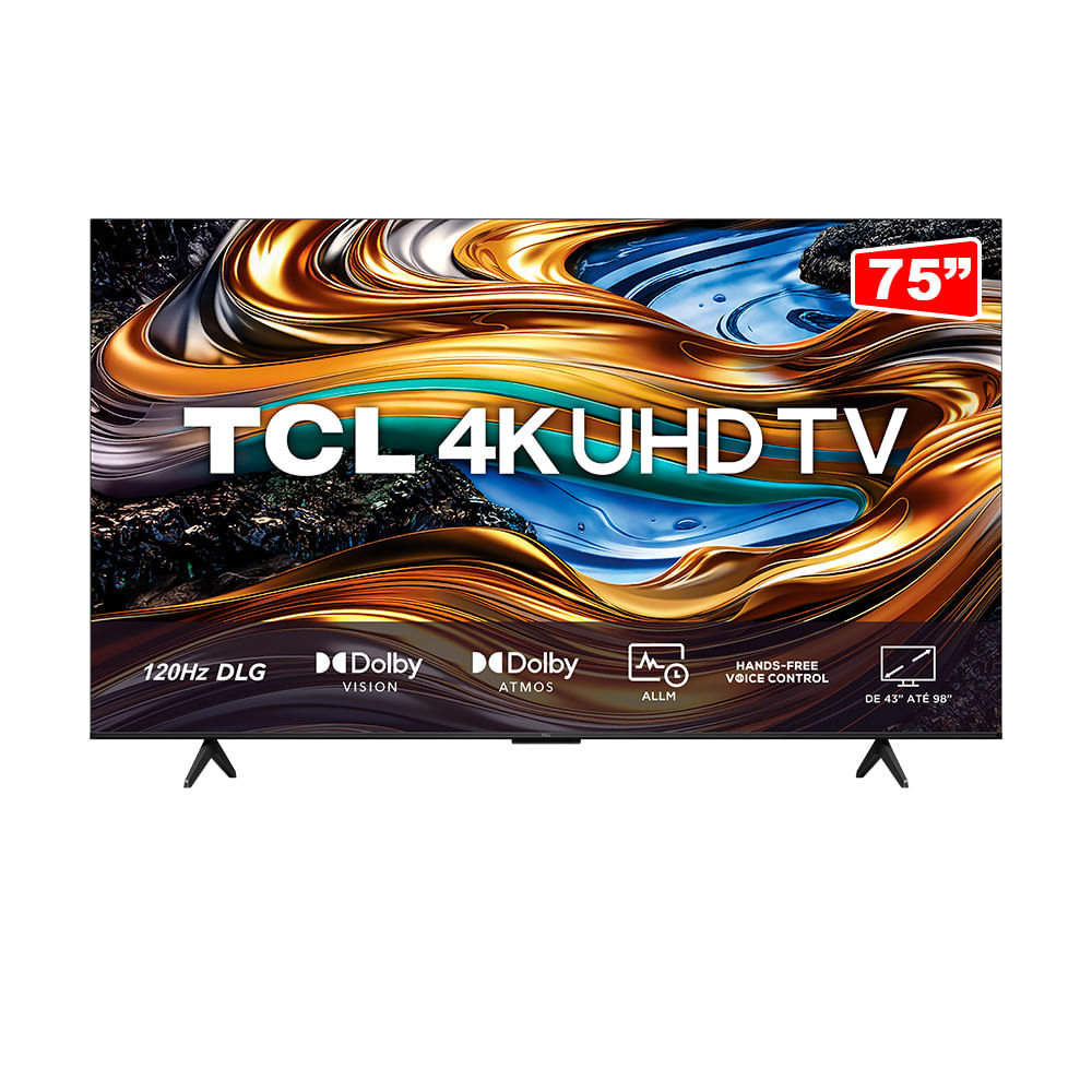 Tv 75" Led TCL 4k - Ultra Hd Smart - 75p755