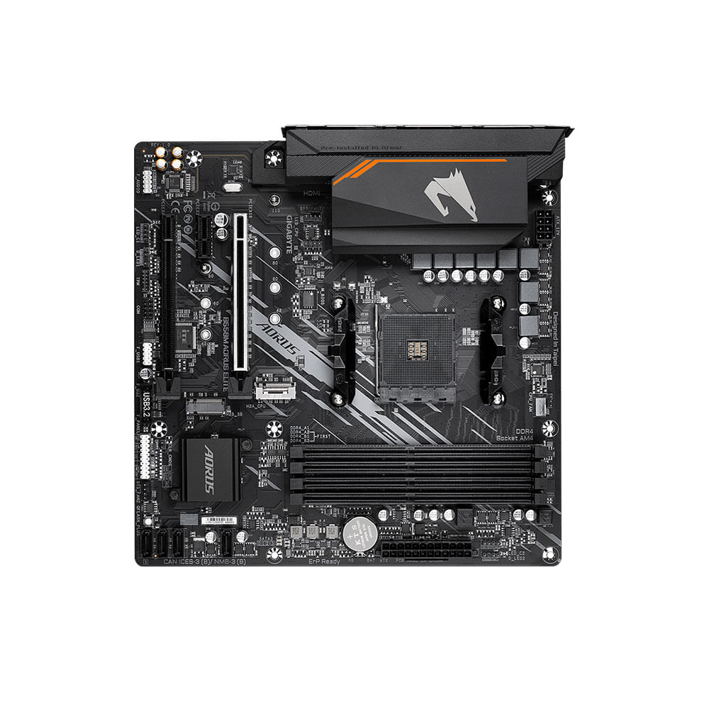 Placa Mãe Gigabyte B550M Aorus Elite, AMD AM4, Micro ATX, DDR4