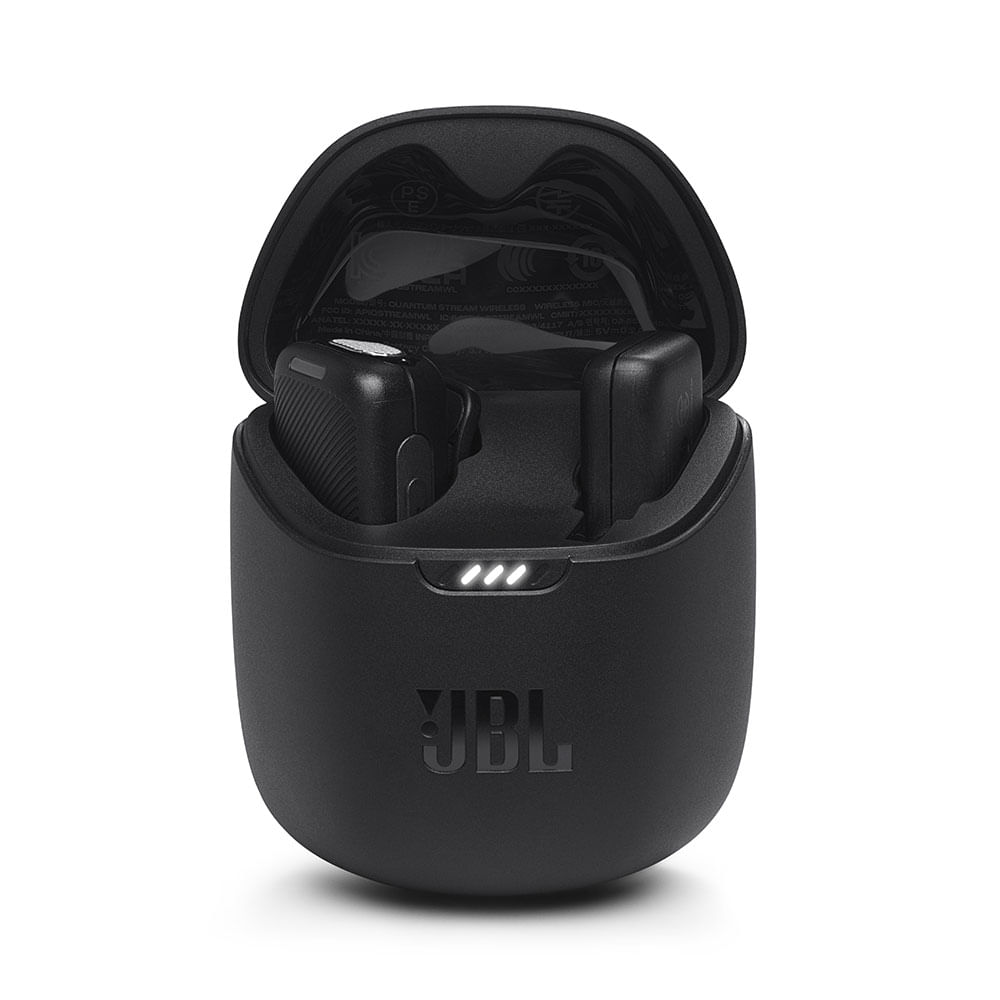 Microfone Lapela JBL Quantum Stream Wireless, com Conexão USB-C | Preto