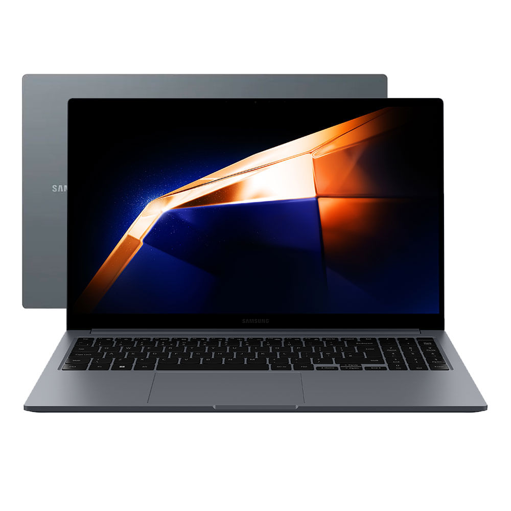 Notebook Samsung Book4 Intel® Core i5-1335U, Windows 11 Home, 8GB, 256GB SSD, 15.6"- NP750XGJ-KG4BR | Grafite