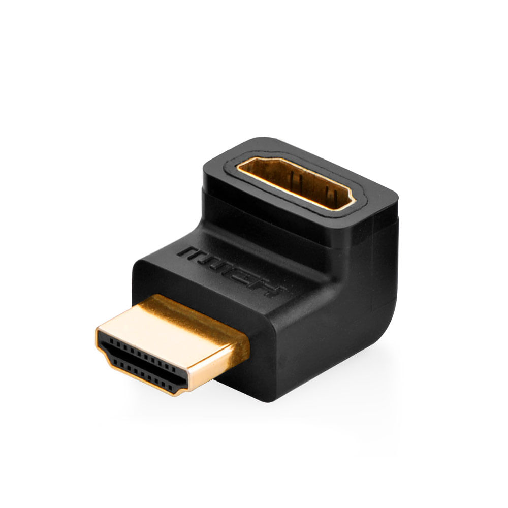 Adaptador Ugreen HDMI para HDMI F 90 graus Acima - HD112 | Preto