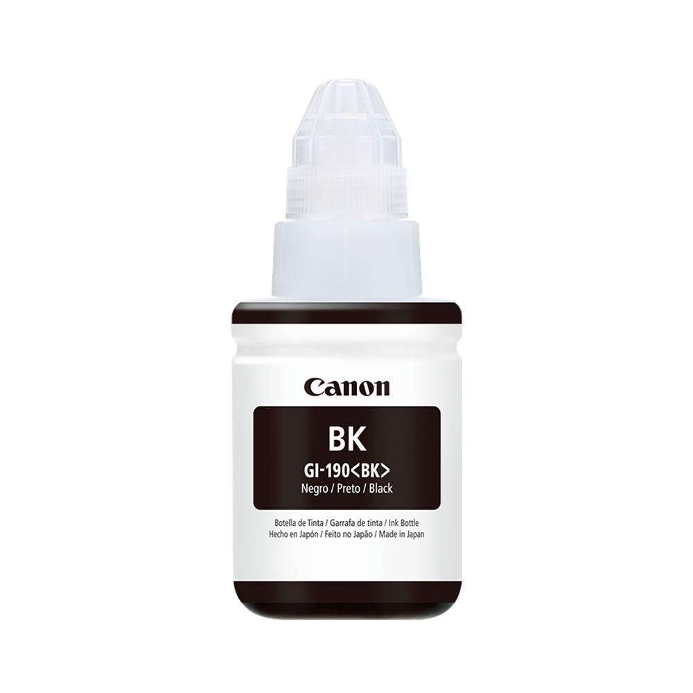 Refil de Tinta Canon GI-190 bk | Preto