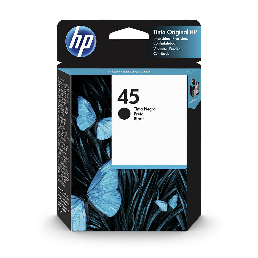 Cartucho de tinta HP 45 Preto