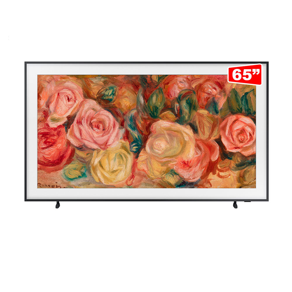 Samsung Smart TV 65" QLED 4K The Frame 65LS03D, Tela Matte antirreflexo, Suporte de parede incluso, Controle SolarCell | Preto