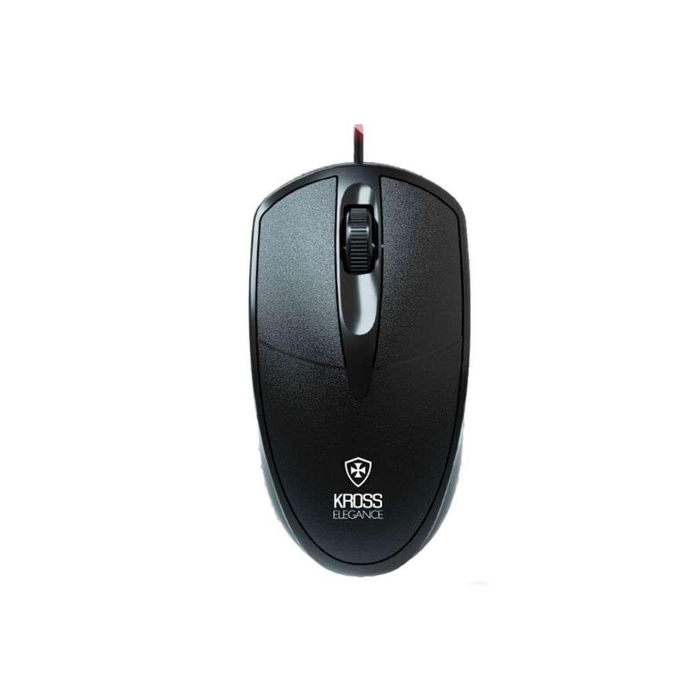 Mouse Com Fio Kross Elegance, USB, 1.200Dpi - KE-M099 | Preto