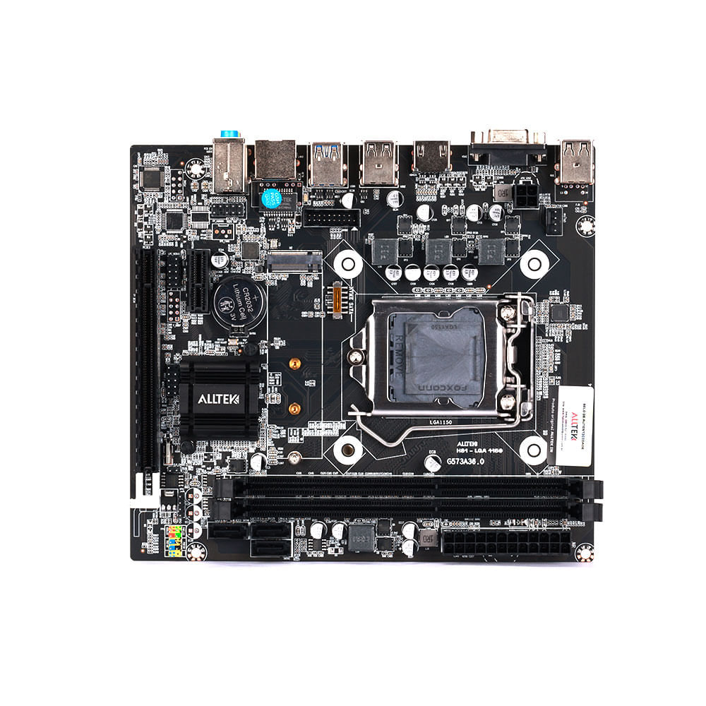 Placa Mãe Alltek H81, LGA1150, DDR3, M-ATX, HDMI | Preto