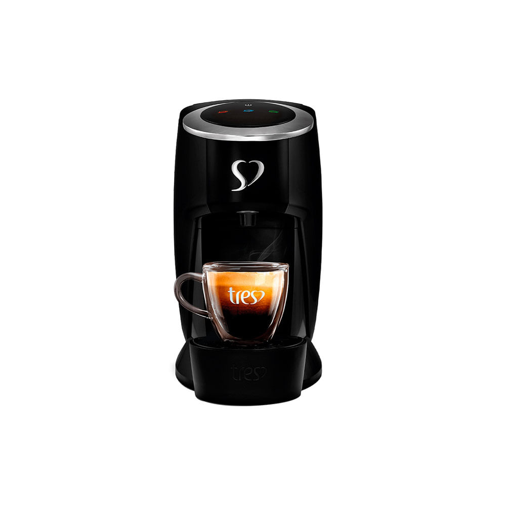 Cafeteira Espresso Três Corações Touch, Multibebidas, Automática | Preta