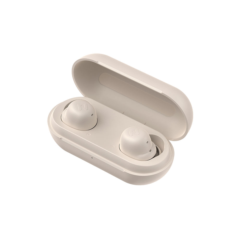 Fone de Ouvido Bluetooth HAVIT TW969 , TWS, Até 7 horas de reprodução | Bege