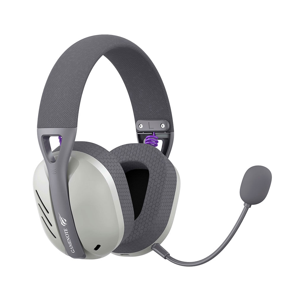Headset Gamer HAVIT FUXI-H3 Bluetooth, Microfone Destacável, Surround, Baixa Latência | Cinza