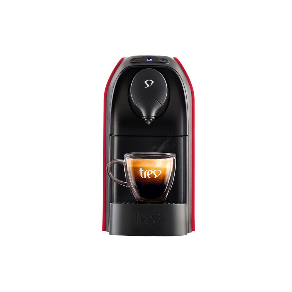 Cafeteira Espresso Três Corações Passione, Multibebidas, Automática | Vermelha