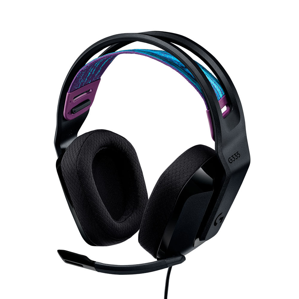 Headset Gamer Logitech G335, Driver 40mm, Arco Ajustável | Preto