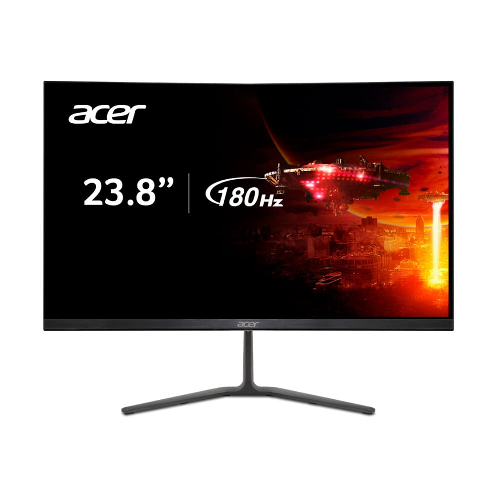Monitor Gamer Acer Nitro KG240Y 23.8" Full HD 180Hz, 1ms, IPS, HDMI, Display Port | Preto